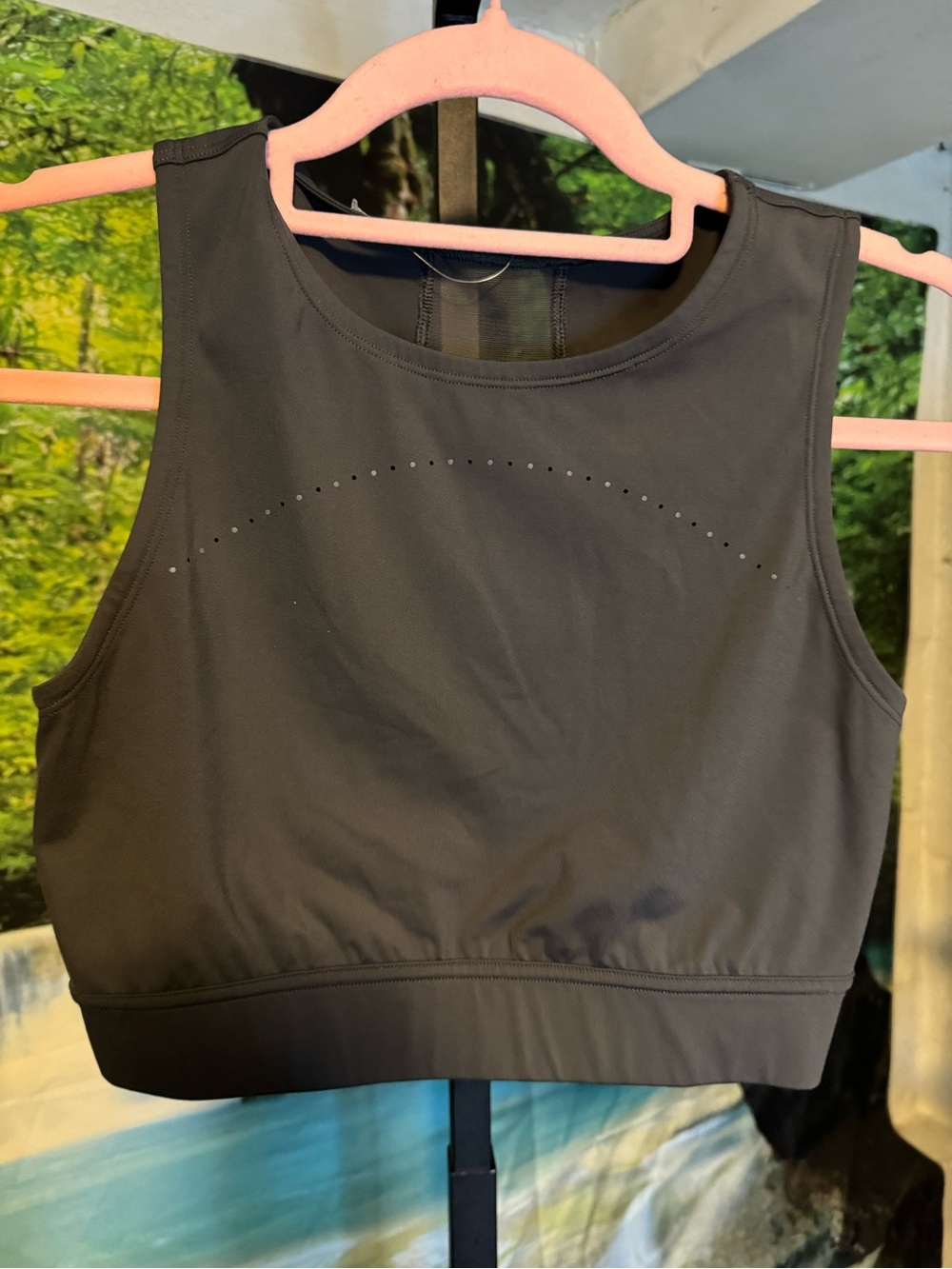 Lululemon Women’s Black Crop Sports Bra - Breathable Activewear